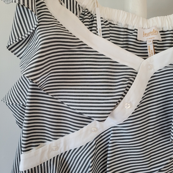 LAUNDRY by Shelli Segal Off the Shoulder Ruffle Blouse - Picture 8 of 16